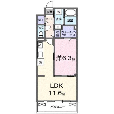 リオラ　Ⅰ 303【管理NO：1-028500701-03030】 ★家具家電は申し込み後に搬入します★ ★2026年10月上旬入居可能★の外観画像