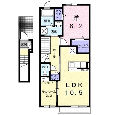 コートヴィレッジ　かすみ 202【管理NO：1-026674101-02020】 ★家具家電は申し込み後に搬入しますの外観画像