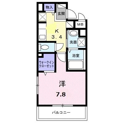 リッシュ 205【管理NO：1-028619001-02050】 ★家具家電は申し込み後に搬入します★ ★2026年10月上旬入居可能★の外観画像
