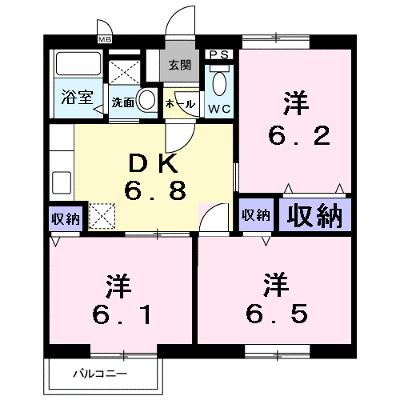 さくらんぼハイツ 103【管理NO：1-006711801-01030】 ★家具家電は申し込み後に搬入します★の外観画像
