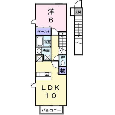 オーブ・プロムナードⅡ 202【管理NO：1-014838202-02020】 2026年07月中旬入居可能の外観画像