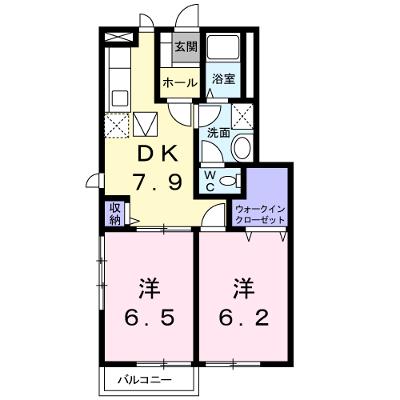 アンソレイエⅡ 102【管理NO：1-010630702-01020】 ★家具家電は申し込み後に搬入します★の外観画像