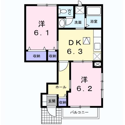 アンソレイエⅠ 102【管理NO：1-010630701-01020】 ★家具家電は申し込み後に搬入します★の外観画像