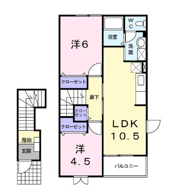 ＭｉｌｋｙＷａｙ 202【管理NO：1-010207601-02020】 ★家具家電は申し込み後に搬入します★の外観画像