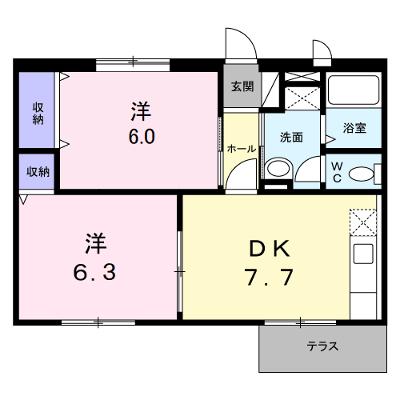 メゾンシャルマン 103【管理NO：1-009616401-01030】 ★家具家電は申し込み後に搬入します★の外観画像