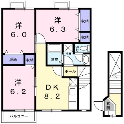 モーニング・グローリー 202【管理NO：1-007943901-02020】 ★家具家電は申し込み後に搬入します★の外観画像