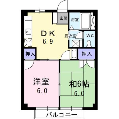 ニューシティサワハタ 205【管理NO：1-003860301-02050】の外観画像