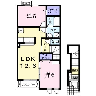 ヴェルーデ 202【管理NO：1-017228401-02020】 2026年07月上旬入居可能の外観画像