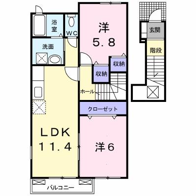 プラシードフィルⅤ 204【管理NO：1-014677501-02040】 ★家具家電は申し込み後に搬入します★の外観画像