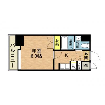 さくらす中洲川端48【呉服町駅2分・洗面台あり】の物件写真6