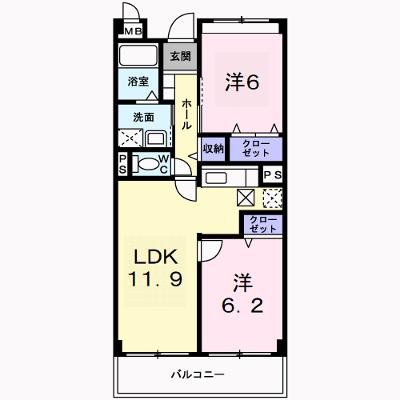 フレイグランス・笠原 204【管理NO：1-012014201-02040】 ★家具家電は申し込み後に搬入しますの外観画像