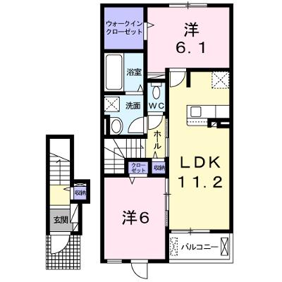 フェリーチェ・プレイス　Ａ 202【管理NO：1-026509601-02020】 2026年08月中旬入居可能の外観画像