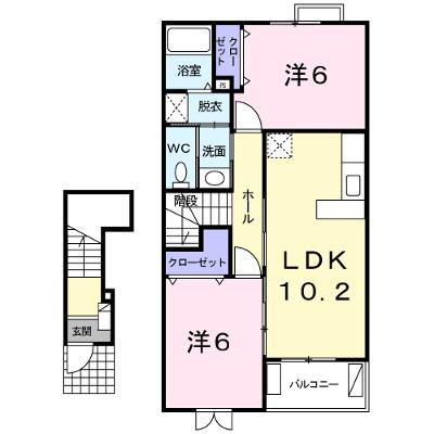 オークヴィレッジⅠ 202【管理NO：1-013267101-02020】 ★家具家電は申し込み後に搬入します★の外観画像