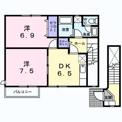 メリディオ 201【管理NO：1-014193301-02010】 ★家具家電は申し込み後に搬入します★ ★2026年08月下旬入居可能★の外観画像