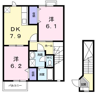 アトラスＢ 201【管理NO：1-010603102-02010】 ★家具家電は申し込み後に搬入します★の外観画像