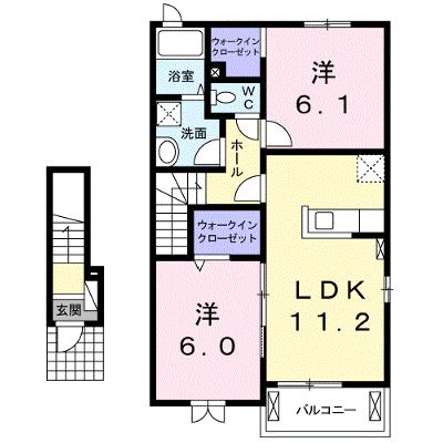 プレーヌ　Ａ 204【管理NO：1-021293901-02040】 ★家具家電は申し込み後に搬入します★の外観画像
