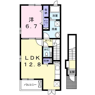 ヴィラ．ローズ　シャロン 201【管理NO：1-019162201-02010】 ★家具家電は申し込み後に搬入します★の外観画像