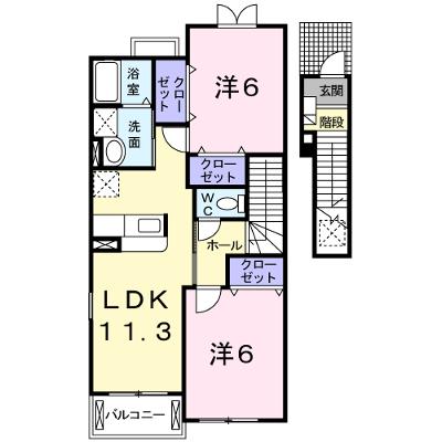 サニープラシードＢ 203【管理NO：1-013366402-02030】 ★家具家電は申し込み後に搬入します★の外観画像