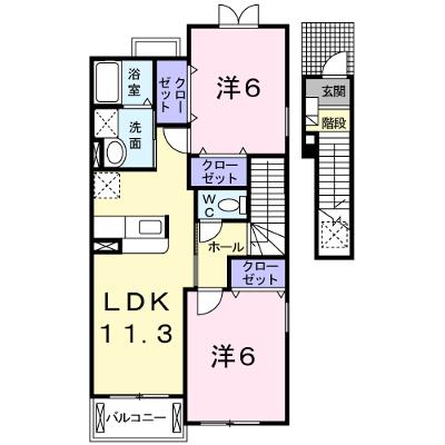 サニープラシードＢ 201【管理NO：1-013366402-02010】 ★家具家電は申し込み後に搬入します★の外観画像