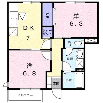 オーブリー 101【管理NO：1-012426401-01010】 ★家具家電は申し込み後に搬入します★の外観画像