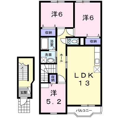 西小路ハイツⅢ 203【管理NO：1-011450001-02030】 ★家具家電は申し込み後に搬入しますの外観画像