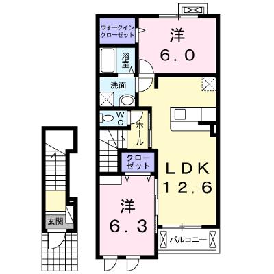 アリエッタ牧園　Ｂ 202【管理NO：1-020008502-02020】 ★家具家電は申し込み後に搬入します★ ★2026年08月下旬入居可能★の外観画像