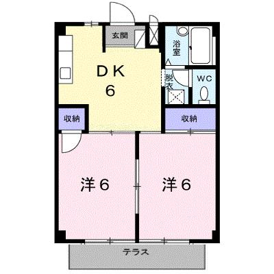 片岡ハイツＢ 102【管理NO：1-001962201-01020】 ★家具家電は申し込み後に搬入します 2027年07月下旬入居可能の外観画像