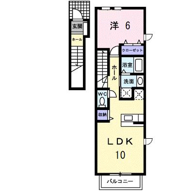 ボヌール・ラコンテ 201【管理NO：1-015571901-02010】 ★家具家電は申し込み後に搬入します★の外観画像