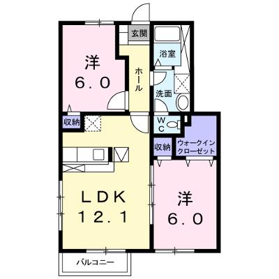 グリシーヌ・パレⅡ　Ａ棟 102【管理NO：1-013023401-01020】 ★家具家電は申し込み後に搬入します★の外観画像