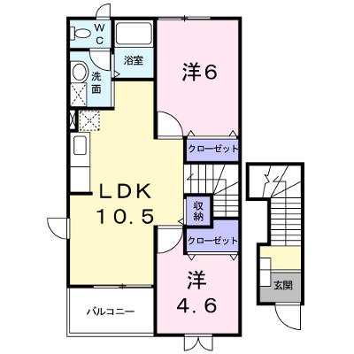 ソレアード・ホソヤ　Ｂ 201【管理NO：1-010928602-02010】 ★家具家電は申し込み後に搬入します★の外観画像