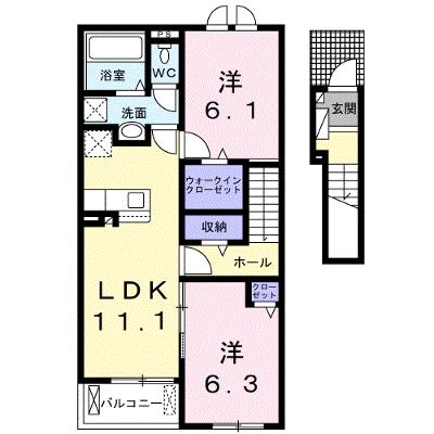 ボヌールヴィラ 203【管理NO：1-026882901-02030】 ★家具家電は申し込み後に搬入します★ ★2026年08月上旬入居可能★の外観画像
