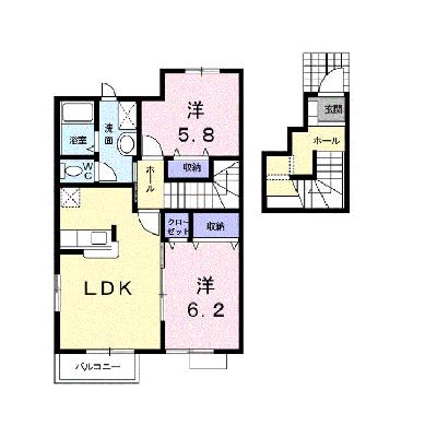 サン・ヒルズ永国Ｃ 203【管理NO：1-011711403-02030】 ★家具家電は申し込み後に搬入します★の外観画像