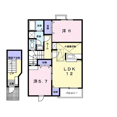 ベルフラワーＥ 202【管理NO：1-009403401-02020】 ★家具家電は申し込み後に搬入します★の外観画像