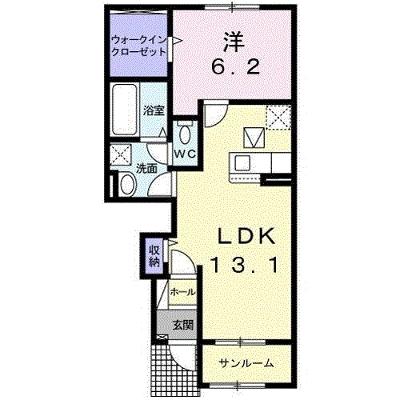 白山ヒルズＤ 102【管理NO：1-026620902-01020】 ★家具家電は申し込み後に搬入します 2026年08月中旬入居可能の外観画像