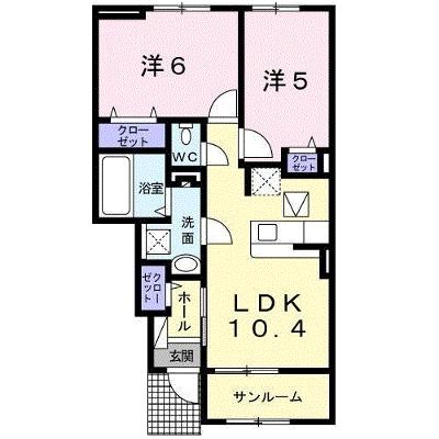 ベル・ファイワークスⅠ 104【管理NO：1-024877301-01040】 ★家具家電は申し込み後に搬入します 2026年07月中旬入居可能の外観画像