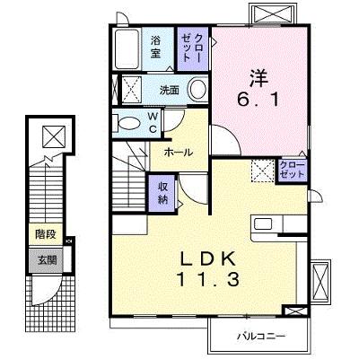 アヴァン新守谷Ⅱ 204【管理NO：1-017328601-02040】 ★家具家電は申し込み後に搬入しますの外観画像