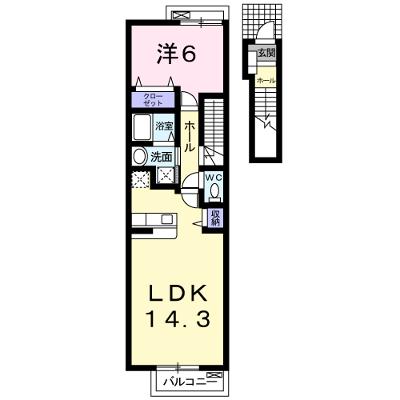 シームリーⅡ 203【管理NO：1-018430601-02030】 ★家具家電は申し込み後に搬入します 2026年08月中旬入居可能の外観画像