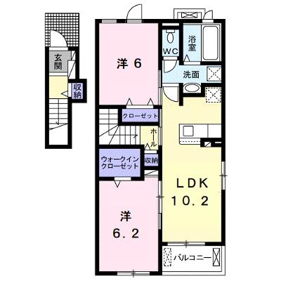 ルピナス 201【管理NO：1-025935801-02010】 2026年06月下旬入居可能の外観画像