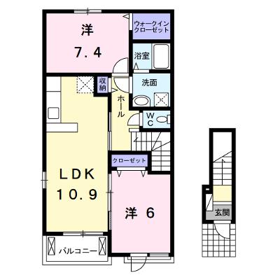 シェルト　ストーリアⅠ 201【管理NO：1-019861601-02010】 ★家具家電は申し込み後に搬入します★の外観画像