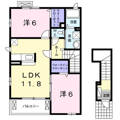 アーバンコートＤ 201【管理NO：1-019213901-02010】 ★家具家電は申し込み後に搬入します★の外観画像