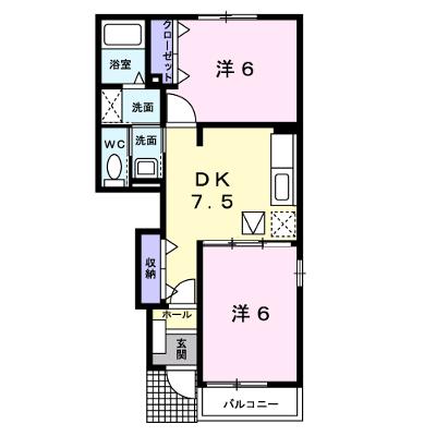 パール　メゾン　Ⅱ 103【管理NO：1-013603402-01030】 ★家具家電は申し込み後に搬入しますの外観画像