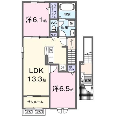 カーサ・セイスＡ 201【管理NO：1-027971401-02010】 ★家具家電は申し込み後に搬入します 2026年09月下旬入居可能の外観画像