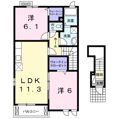 パッシオーネ　Ｋ 201【管理NO：1-016996502-02010】 ★家具家電は申し込み後に搬入します 2026年07月中旬入居可能の外観画像