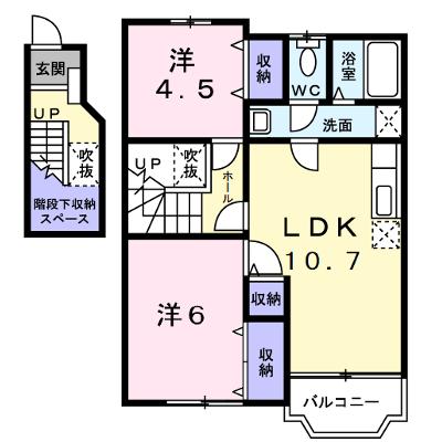 レリーフ　ウェステリアＡ 202【管理NO：1-011214801-02020】 ★家具家電は申し込み後に搬入します★の外観画像