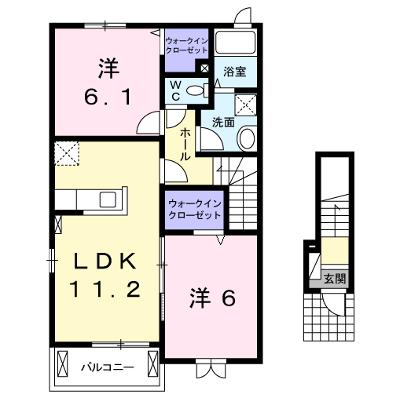 コーネル若月Ⅱ 201【管理NO：1-022504402-02010】 ★家具家電は申し込み後に搬入しますの外観画像