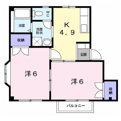 イマージュⅢ 102【管理NO：1-005157403-01020】 ★家具家電は申し込み後に搬入しますの外観画像