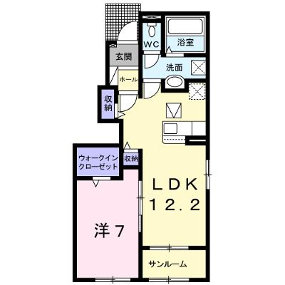 グランドソレイユＡ 101【管理NO：1-026655901-01010】 ★家具家電は申し込み後に搬入します★の外観画像