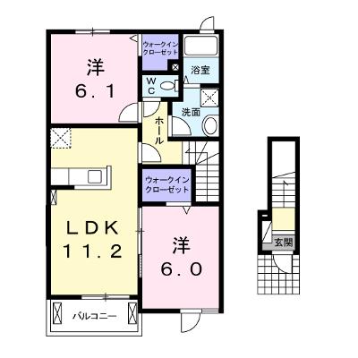 コーネル若月Ⅱ 202【管理NO：1-022504402-02020】 ★家具家電は申し込み後に搬入しますの外観画像