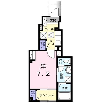 Ｇｒａｎ　Ｎｏｉｒ　Ⅰ 104【管理NO：1-025963101-01040】 ★家具家電は申し込み後に搬入しますの外観画像
