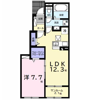 ウルルⅠ 102【管理NO：1-028242701-01020】 ★家具家電は申し込み後に搬入します★の外観画像